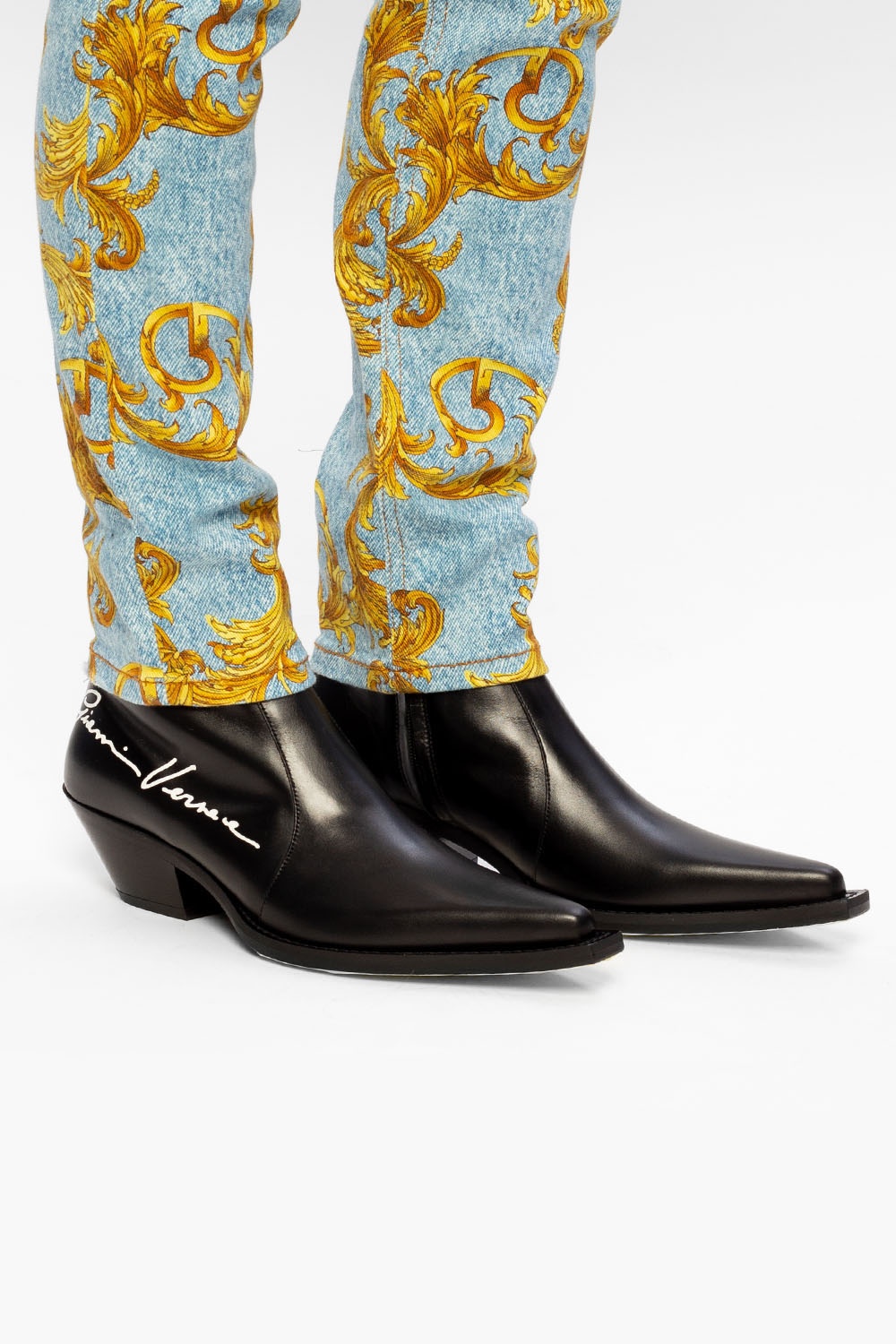 Versace cowboy sale boots